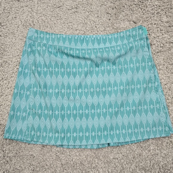 RipSkirt‎ Hawaii Women Wrap Skirt Size Large Diamond Geo Blue Travel Beach - Picture 1 of 8